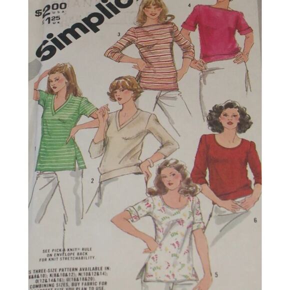 Simplicity 5133 Pattern Miss 6-10 Stretch Timeless Classic Modest Vintage Casual - Picture 1 of 7